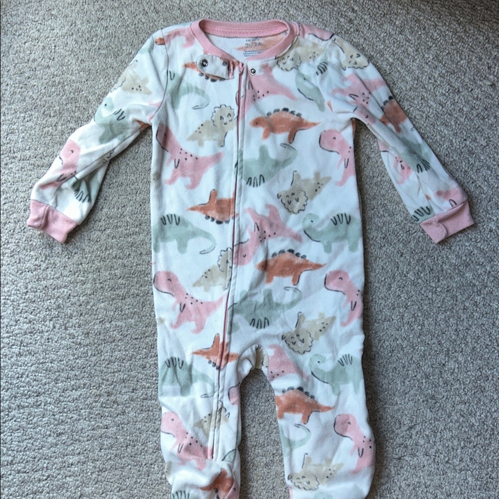 Adorable Dinosaur Print Kids One Piece